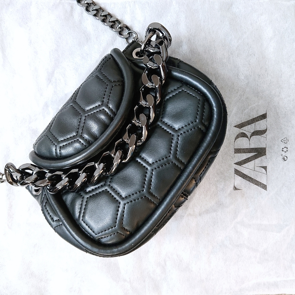 Zara Quilted Crossbody Bag